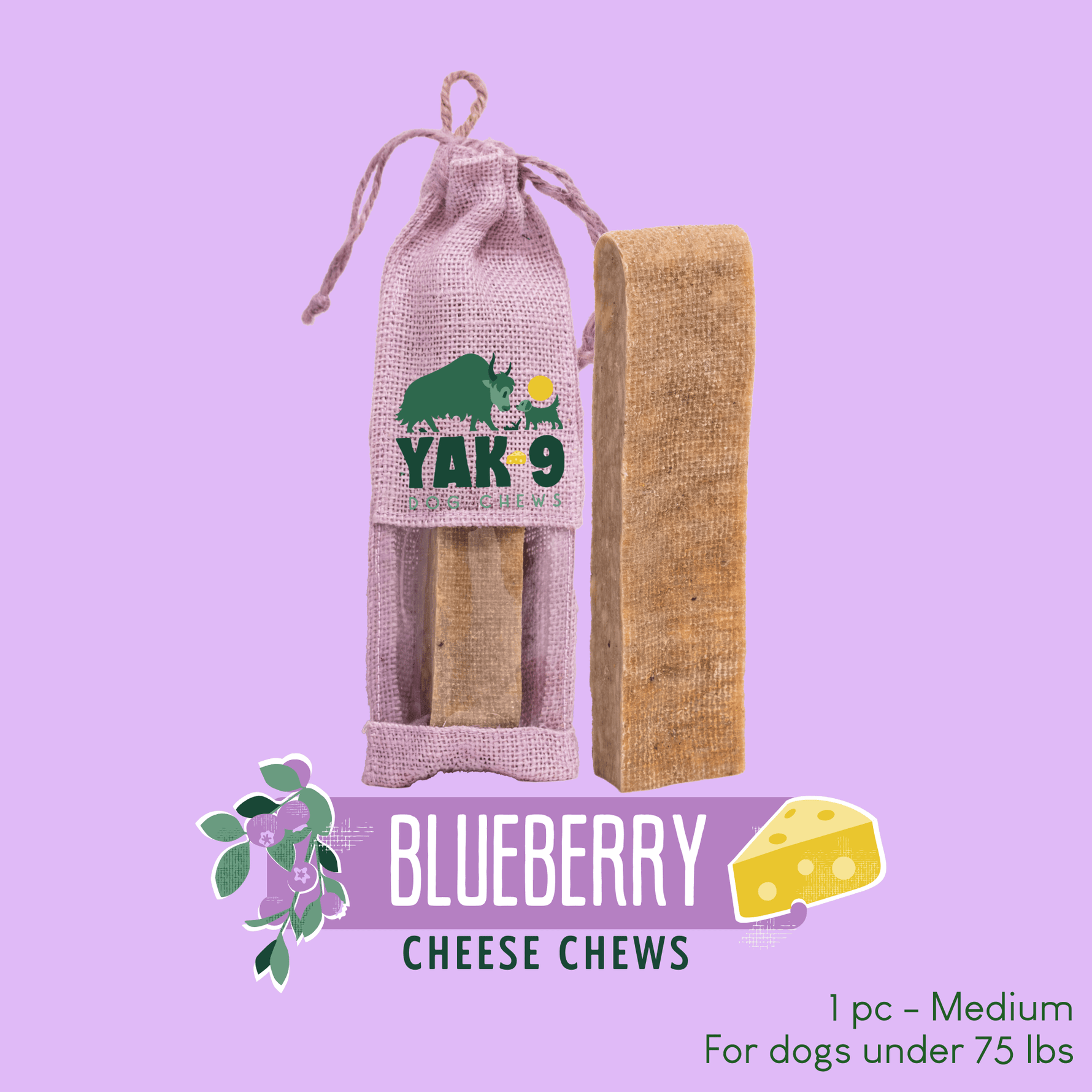 Blueberry Cheese Chews for Dogs