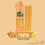 Pumpkin Cheese Chews for Dogs