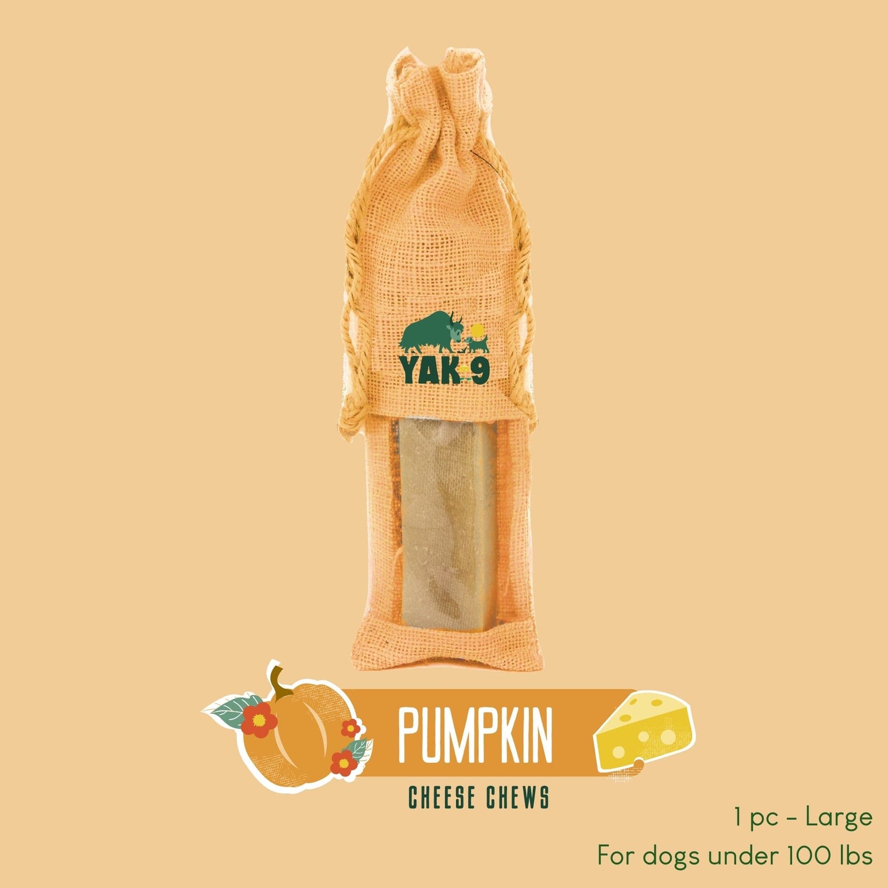 Pumpkin Cheese Chews for Dogs