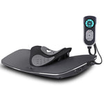 Neck health massager with remote control displaying settings and sleek design for effective neck therapy.