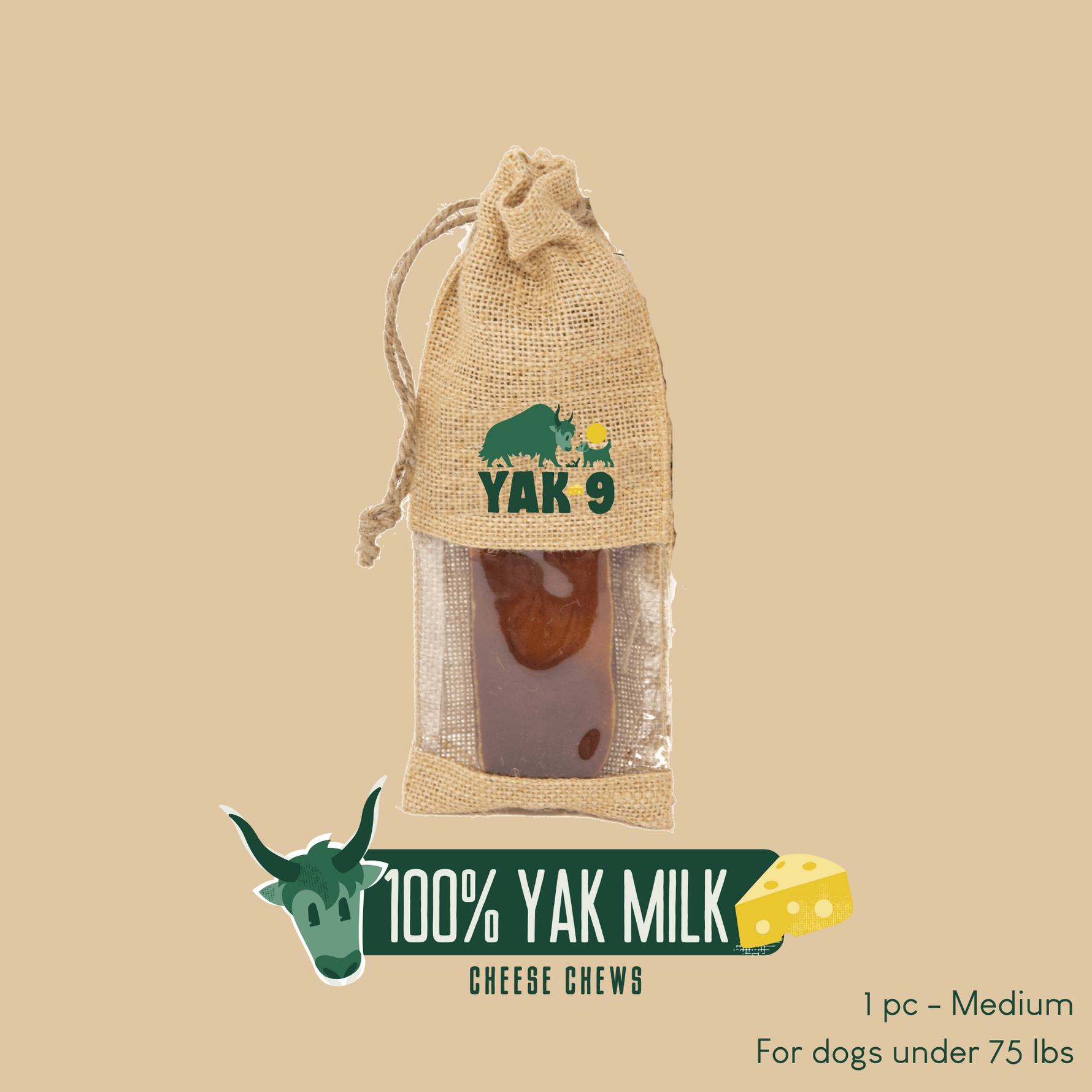 100% Yak Milk Chews for Dogs