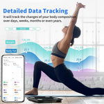 PLusluck Smart Scale, Digital Bathroom Scale BMI Weighing Body Fat Scale, Body Composition Monitor Health Analyzer -with Smartphone App
