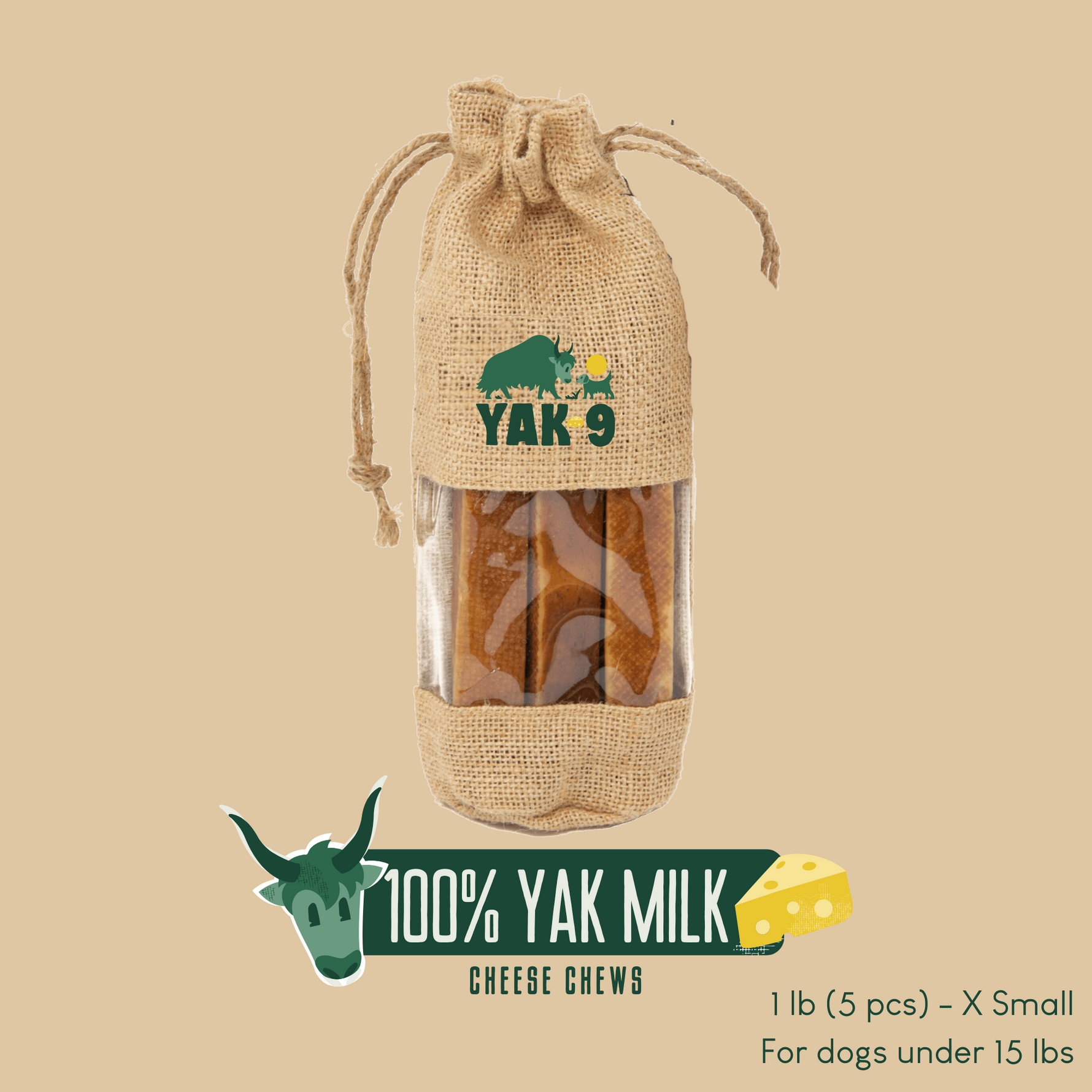 100% Yak Milk Chews for Dogs
