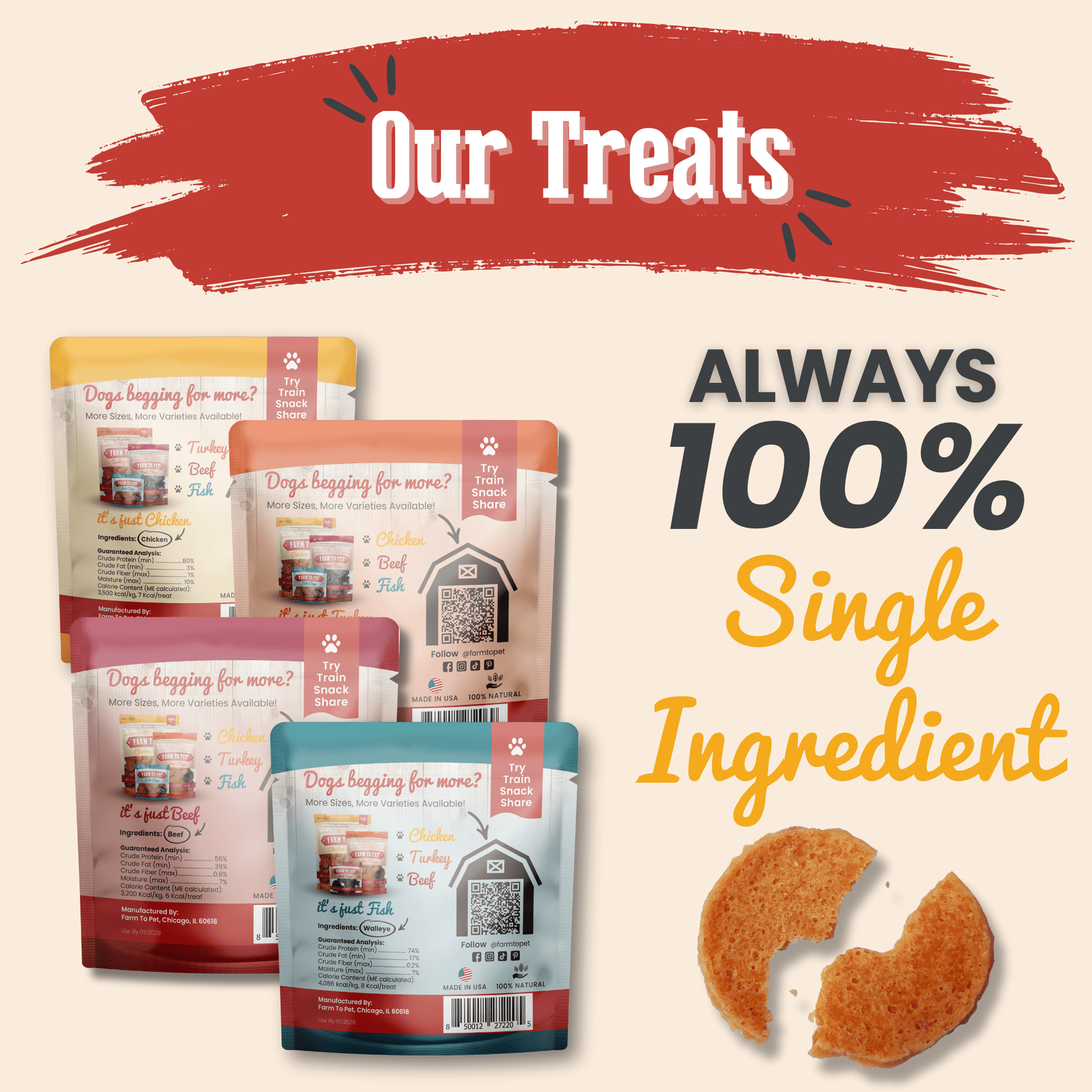 Snack Pack Dog Treat Sampler