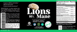 Lion's Mane Mushroom Supplement + Reishi Extract, Shiitake Extract Mushrooms, A Perfect Proprietary Blend