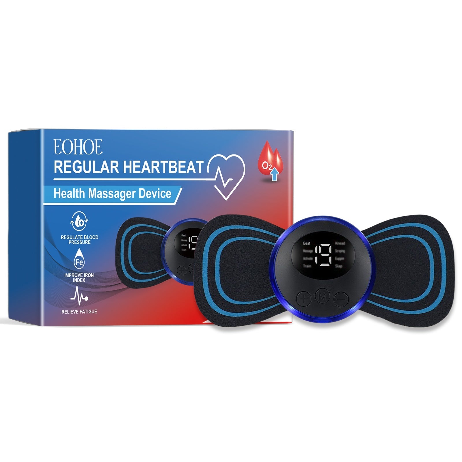 Chest Health Massage Device with packaging, designed for blood regulation and fatigue relief.