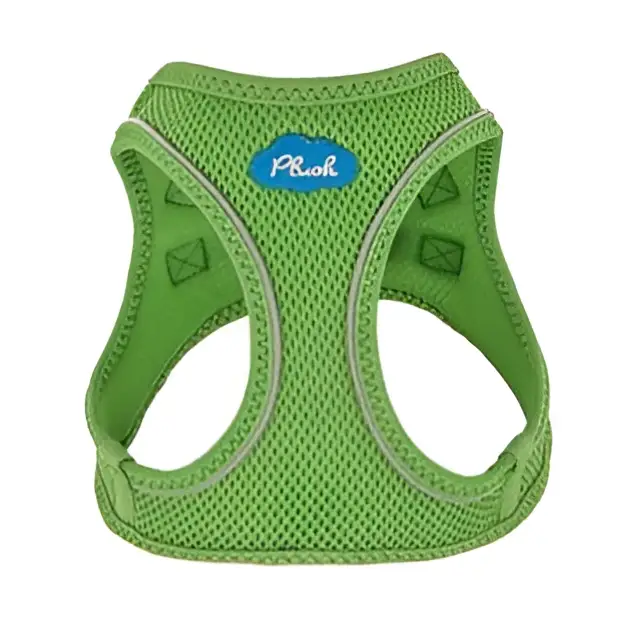Plush Step In Air Mesh Harness - Grass Green